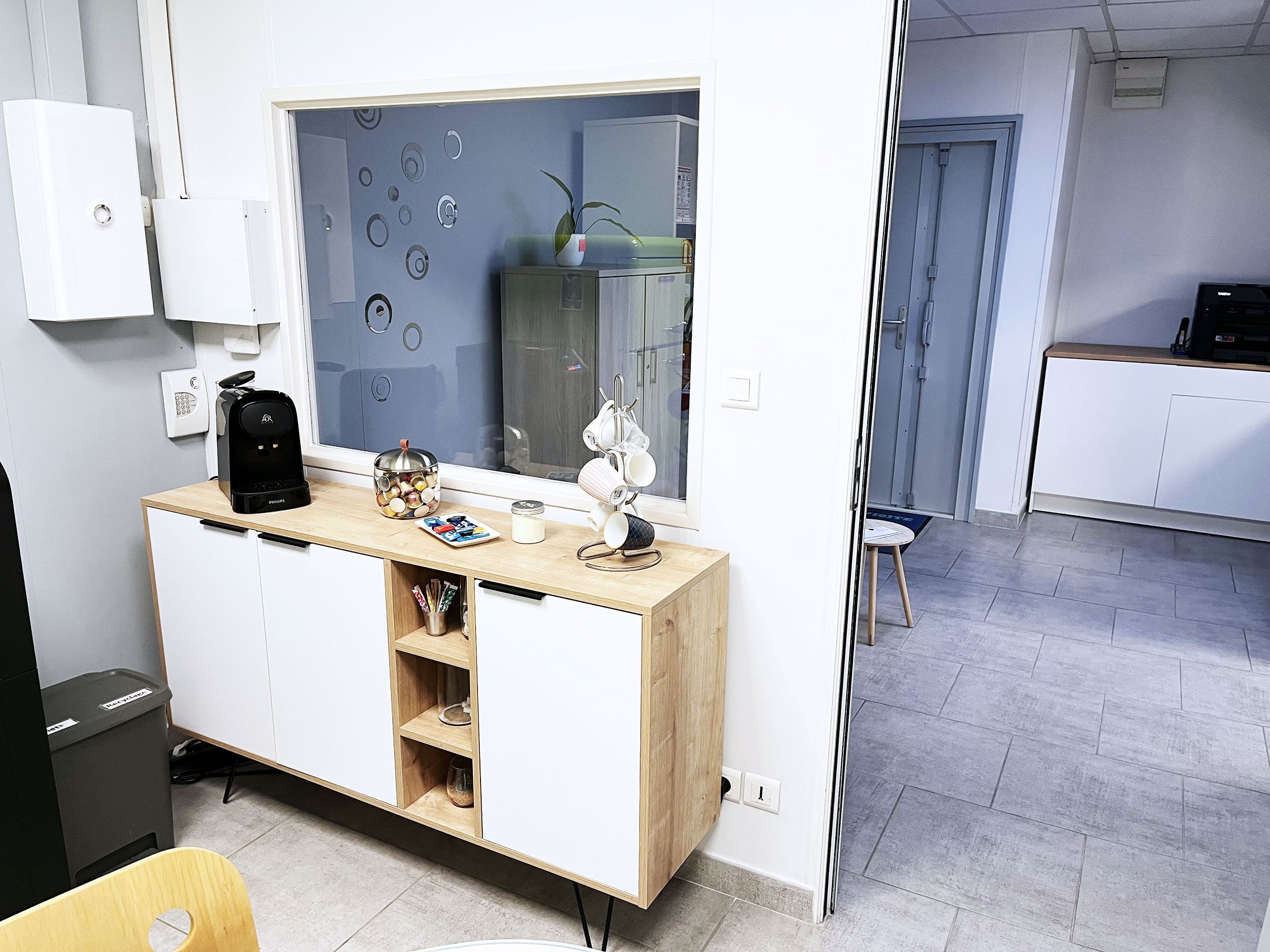 Coin cuisine et espace de pause d’UBAS